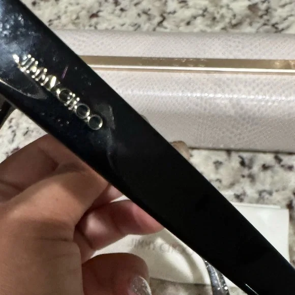 Jimmy Choo Elegant Black sparkle ✨ Sunglasses - Picture 9 of 16